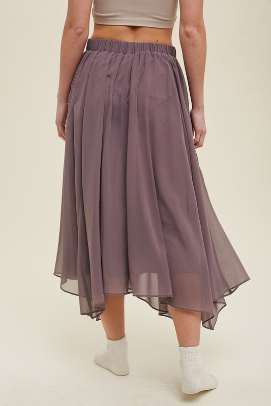 Lavender Chiffon Skirt