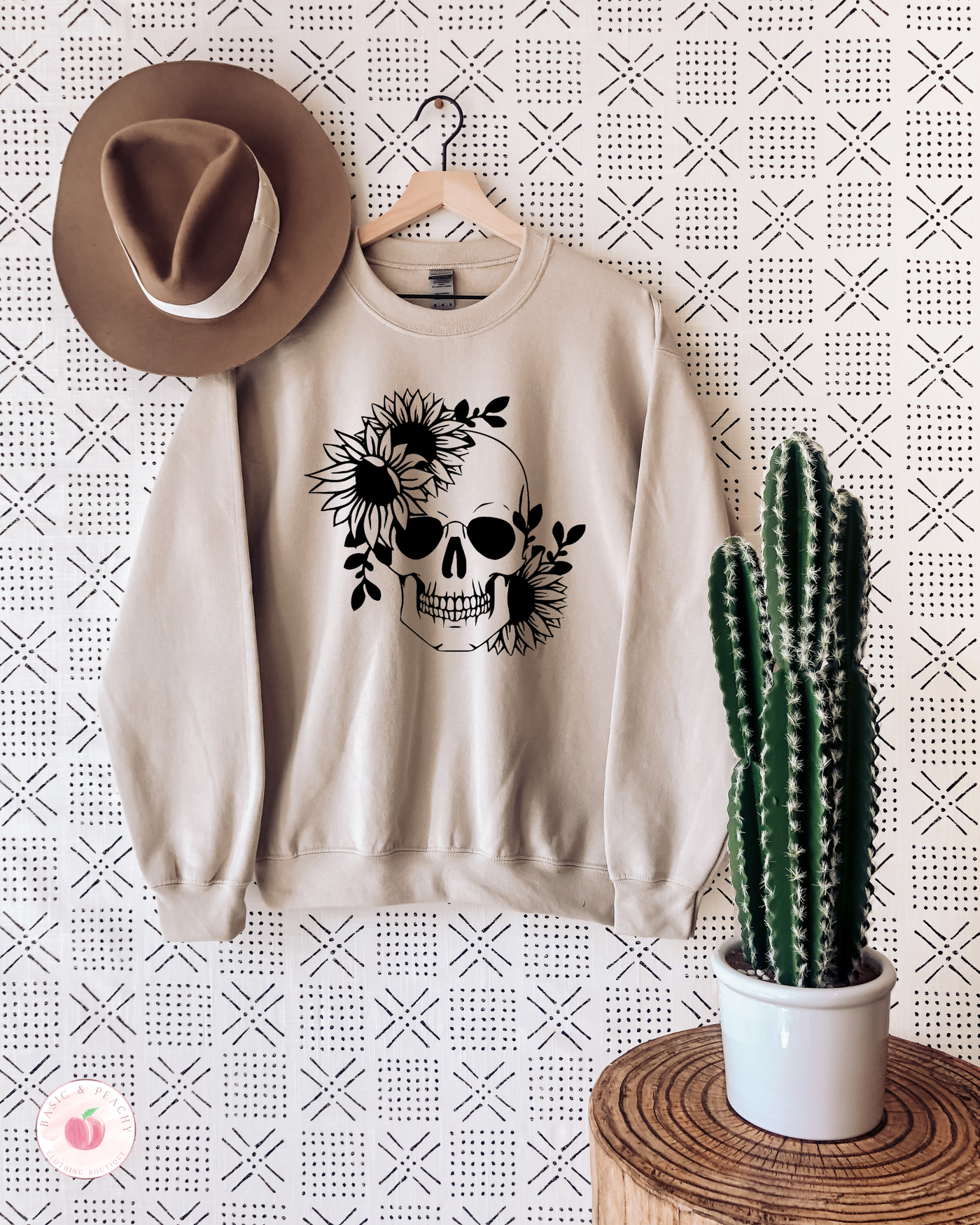 Sunflower Skull Sweatshirt